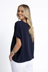 Humidity Lush Top - Navy